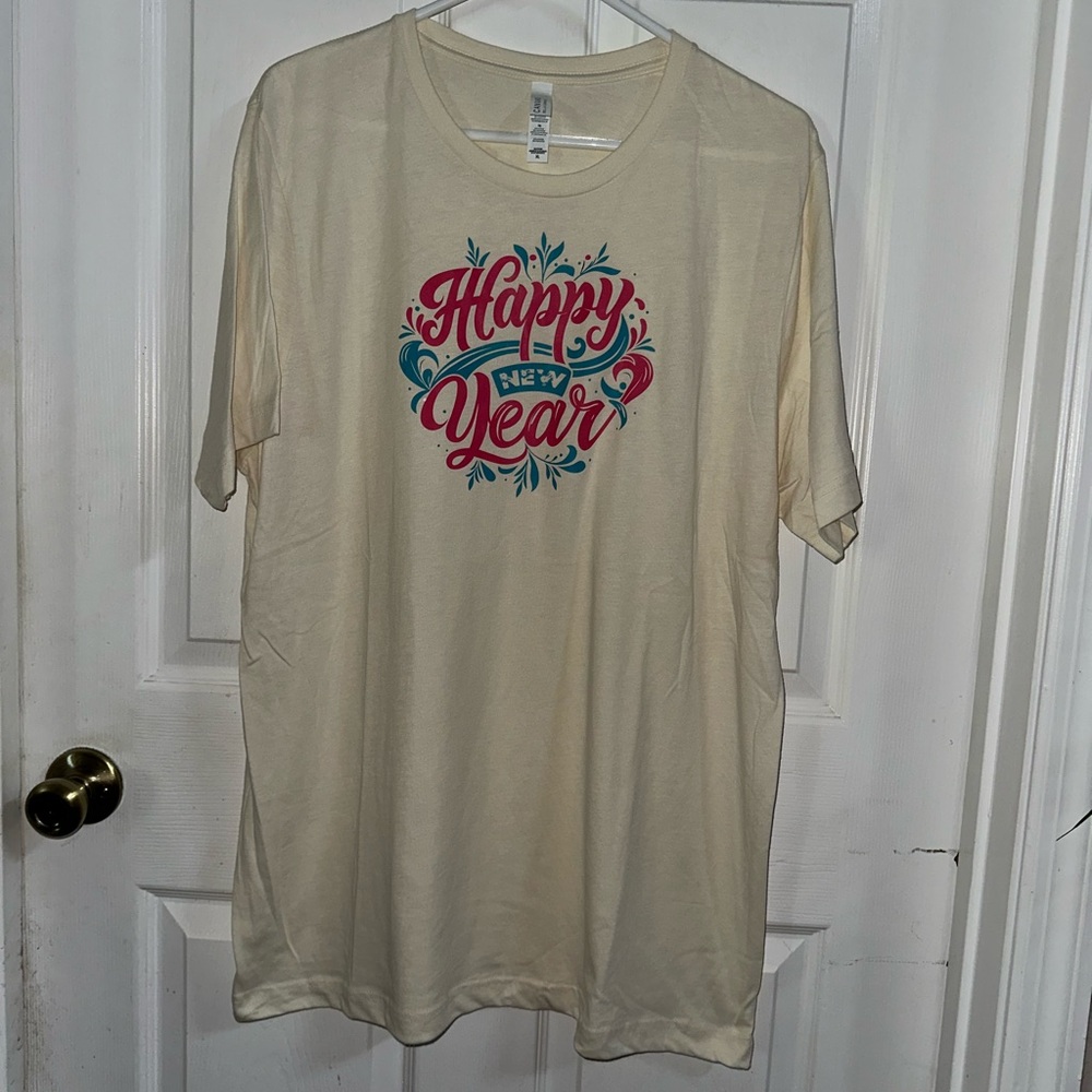 NWOT Handcrafted Happy Nee Year Shirt XL